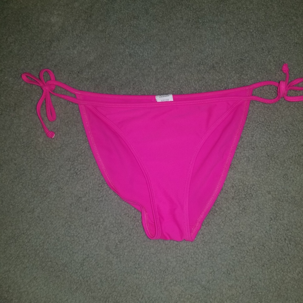Sunsations medium neon pink string bikini bottoms